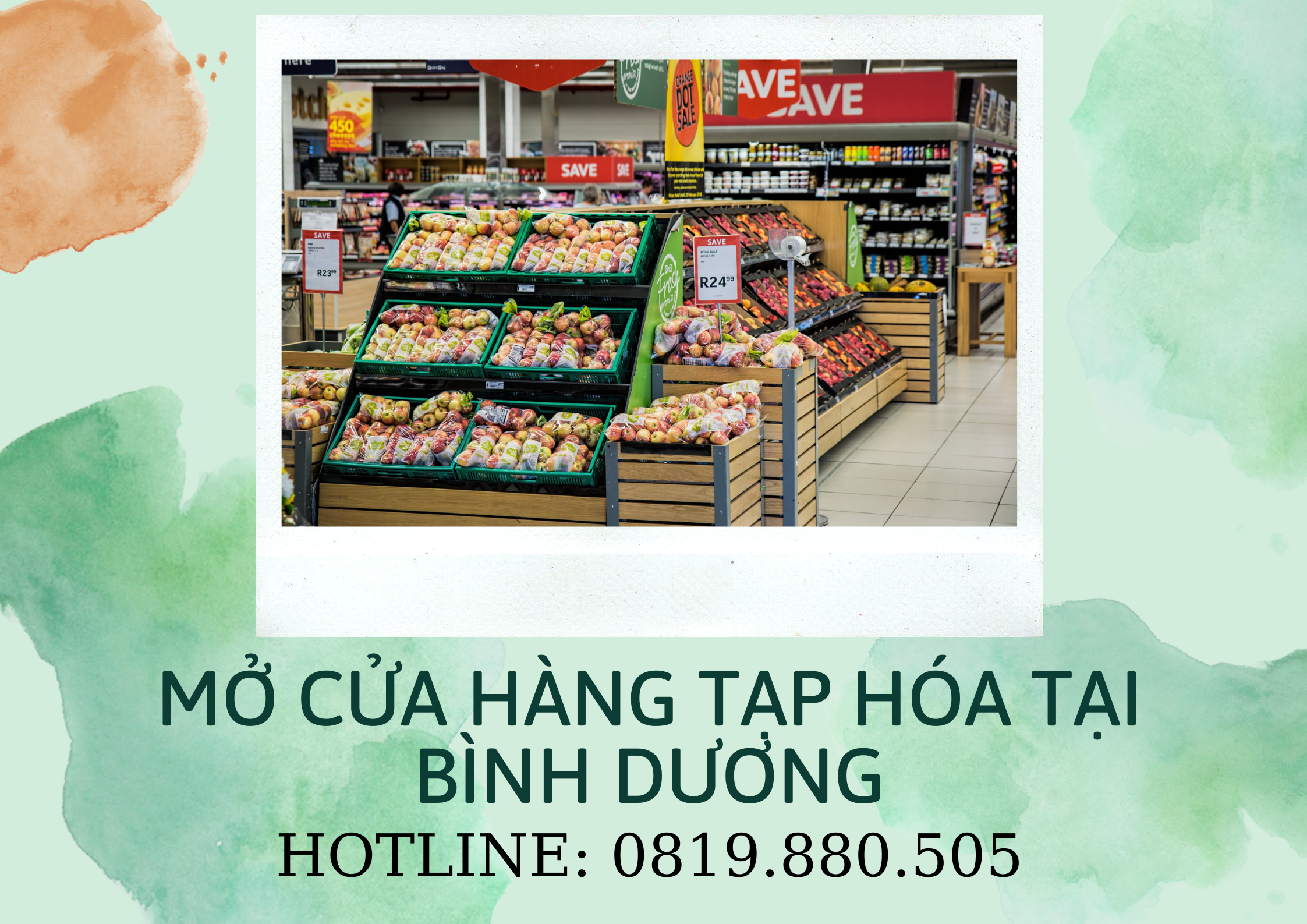 Mở cửa hàng tạp hóa tại Bình Dương