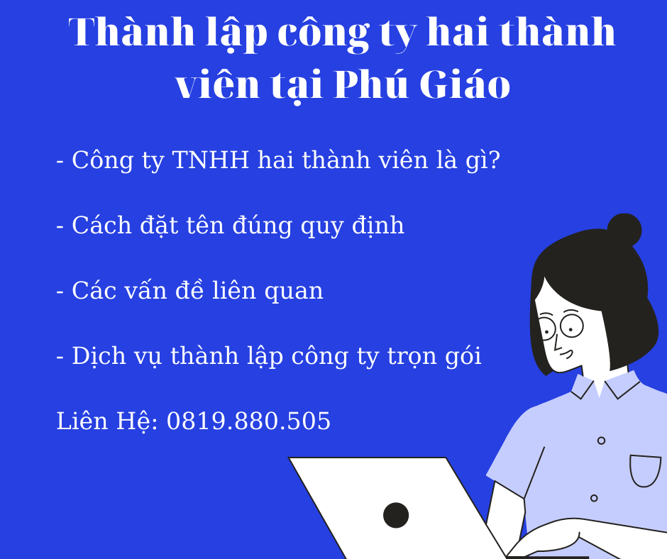 Thành lập công ty TNHH hai thành viên tại Phú Giáo