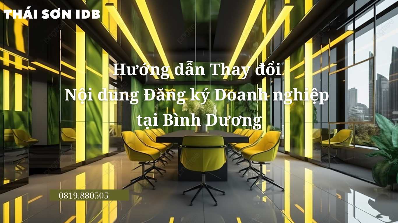 Thay đổi nội dung đăng ký doanh nghiệp