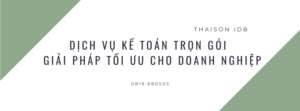 Dịch Vụ Kế Toán Trọn Gói